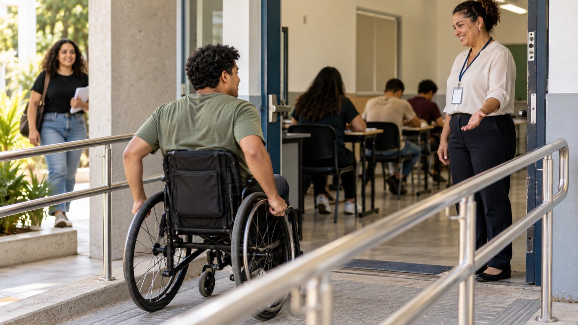 Ilustração gerada por IA: Inep destaca recursos de acessibilidade em exames no Dia da Pessoa com Deficiência