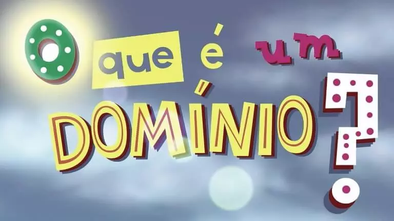 Imagem institucional do Registro.br com a pergunta O que é um domínio?